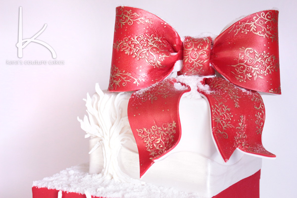 Winter Christmas Cake Tutorial Winter Christmas Cake Tutorial